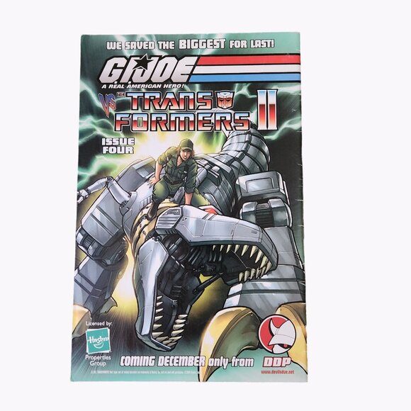 DDP GI Joe Transformers II Future Shock #3 Comic Book Collector Bagged Boarded - Picture 2 of 2